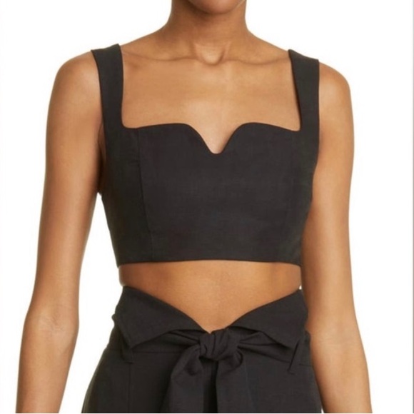 Mara Hoffman Tops - NWT Mara Hoffman Jini Cropped Top Black Size Medium (runs Large)
